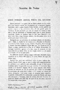 Jorge Enrique Adoum, poeta del Ecuador