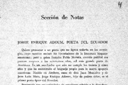 Jorge Enrique Adoum, poeta del Ecuador