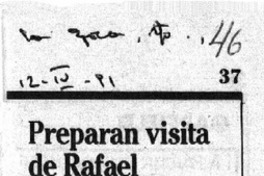 Preparan visita de Rafael Alberti.