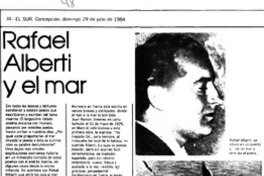 Rafael Alberti y el mar