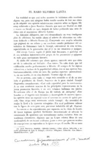 El raro Silverio Lanza