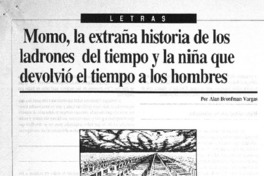 Momo, la extraña historia de los ladrones del tiempo y la niña que devolvió el tiempo a los hombres