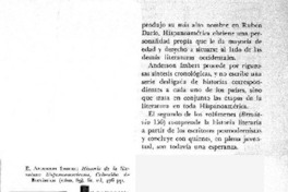 Historia de la literatura hispanoamericana.