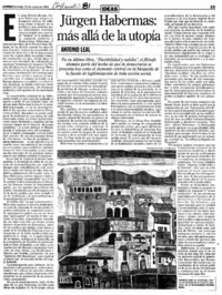 Jürgen Habermas, más allá de la utopía