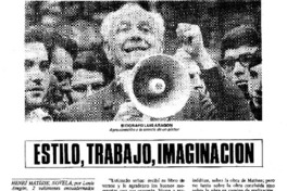 Estilo, trabajo, imaginación