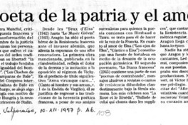 Poeta de la patria y el amor