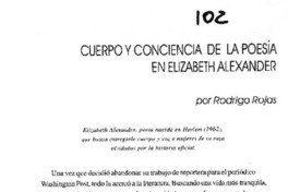 Cuerpo y conciencia de la poesía en Elizabeth Alexander