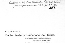 Dante, poeta y ciudadano del futuro