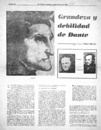 Grandeza y debilidad de Dante