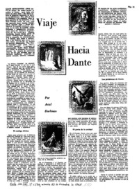 Viaje hacia Dante.
