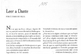 Leer a Dante