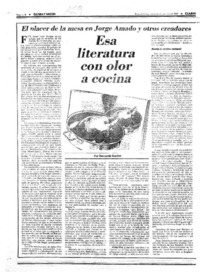 Esa literatura con olor a cocina