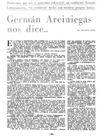 Germán Arciniegas nos dice...