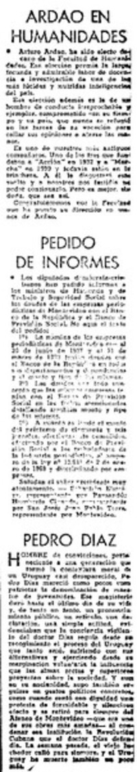 Ardao en humanidades.