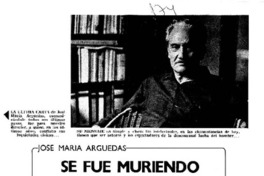 Se fué muriendo de Perú