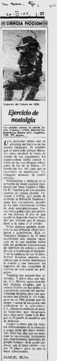 Ejercicio de nostalgia