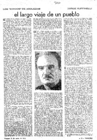 El largo viaje de un pueblo