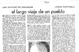 El largo viaje de un pueblo