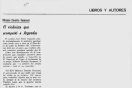 El Violinista que acompañó a Arguedas.