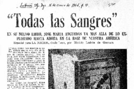 Todas las sangres"