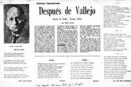 Después de Vallejo