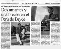 Dos amantes y una brecha en el Perú de Bryce.