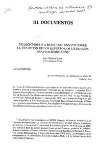 De León Pinelo a Beristain, ensayo sobre la tradición de los repertorios literarios hispanoamericanos
