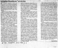 El señor Presidente" en el cine