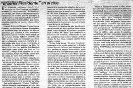 El señor Presidente" en el cine