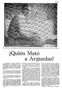 Quién mató a Arguedas?.