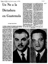 Un no a la dictadura en Guatemala