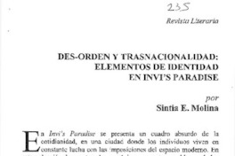 Des-Orden y trasnacionalidad: elementos de indentidad en invi's paradise