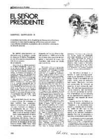 El señor Presidente