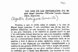 Los ojos de los enterrados.