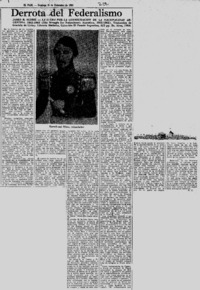 Derrota del federalismo.
