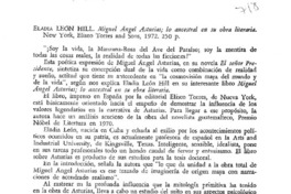 Miguel Angel Asturias, lo ancestral en su obra literaria