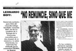 No renuncié, sino que me autopromoví al estado laico".