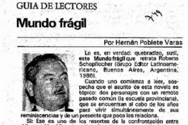 Mundo frágil