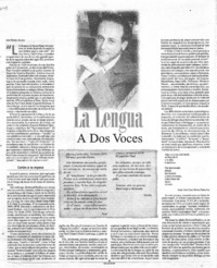 La lengua dos voces