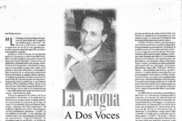 La lengua dos voces