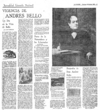 Vigencia de Andrés Bello