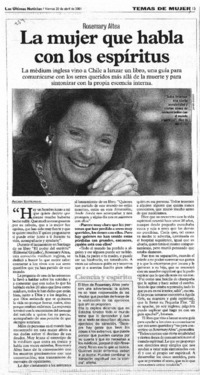 La Mujer que habla con los espíritus