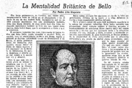 La mentalidad británica de Bello