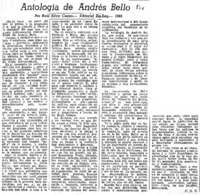 Antología de Andrés Bello