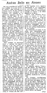 Andrés Bello en Atenea