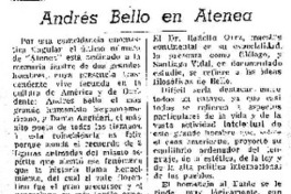 Andrés Bello en Atenea