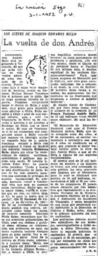 La vuelta de don Andrés