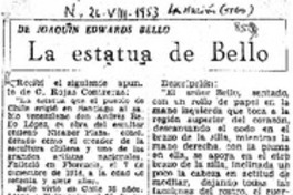 La estatua de Bello