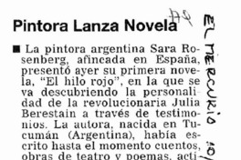 Pintora lanza novela.