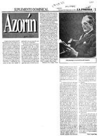 Comprobaciones de Azorín